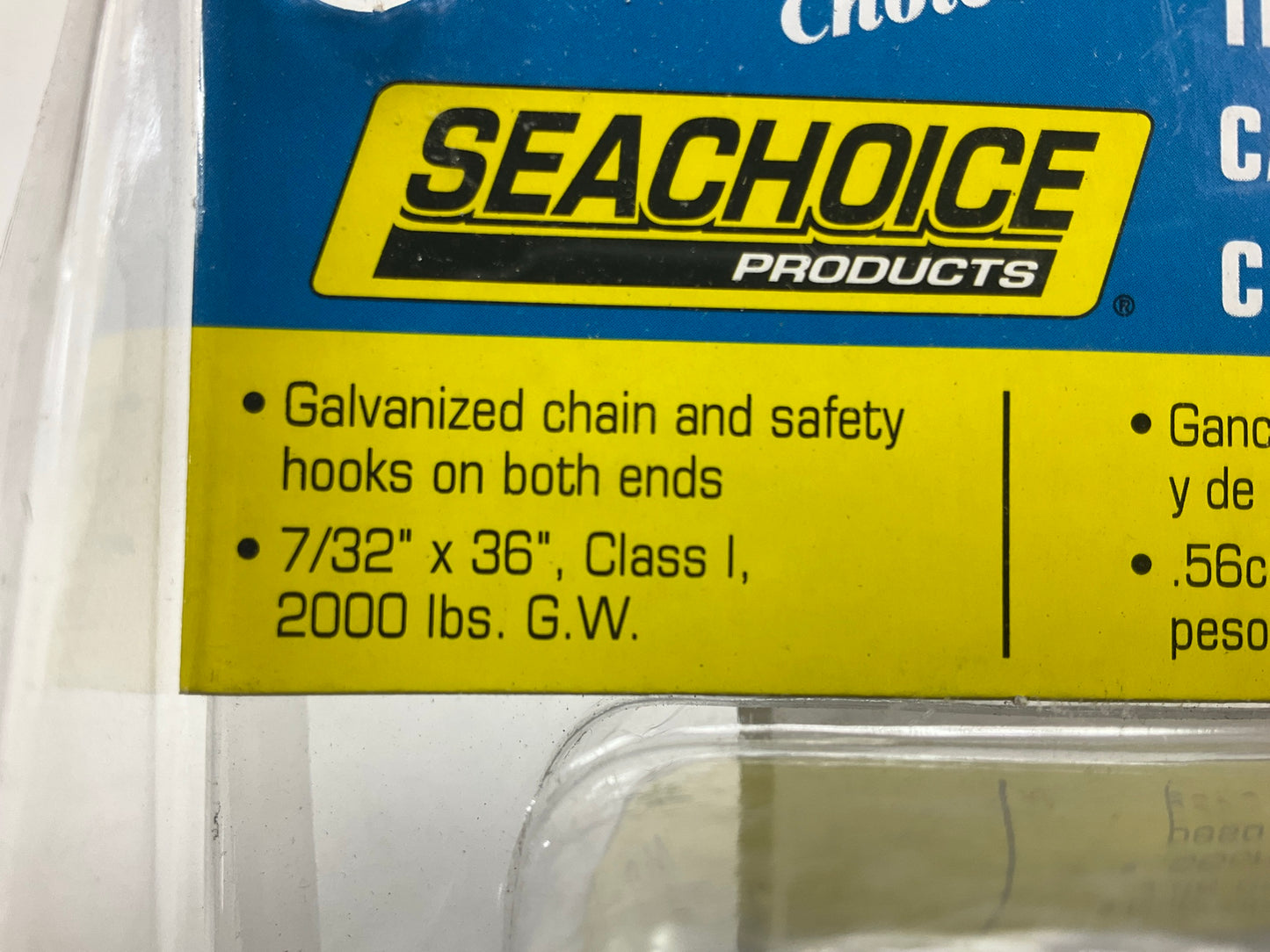 OPEN BOX Seachoice 51271 Trailer Safety Chain, Galvanized Steel - 7/32''X 36''