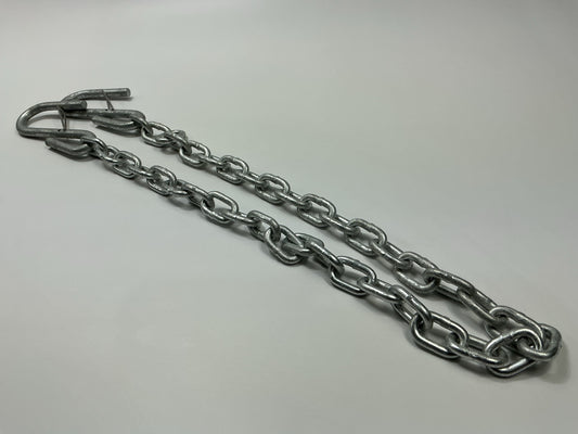 Seachoice Trailer Safety Chain, Galvanized Steel - 7/32'' X 36'', Larger Hook