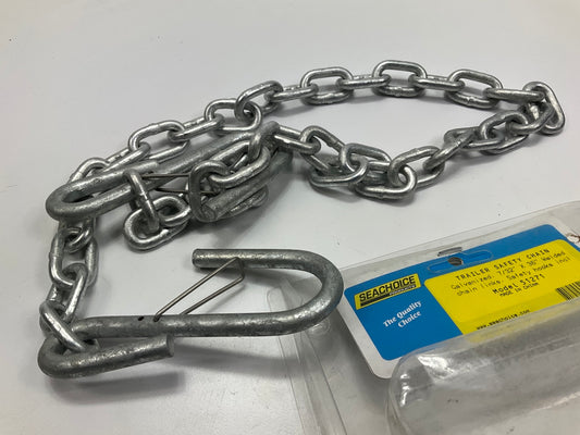 Seachoice 51271 Trailer Safety Chain, Galvanized Steel - 7/32 Inch X 36 Inch