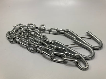 Seachoice 51281 Safety Chain Cables, Galvanized Trailer Chain; 1/4''x42'', PAIR