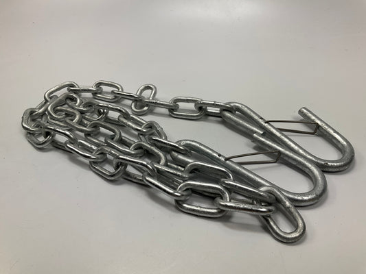 Seachoice 51281 Safety Chain Cables, Galvanized Trailer Chain; 1/4''x42'', PAIR