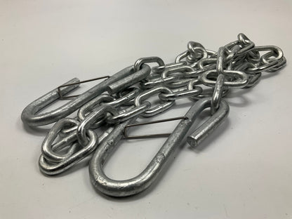 Seachoice 51281 Safety Chain Cable, Galvanized Trailer Chain; 1/4''x42