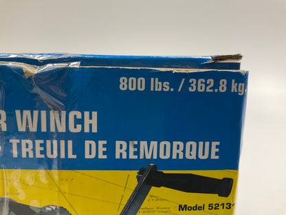 Seachoice 52131 800 Lb. Manual Trailer Winch, 1-Speed, 16-Ft. Strap W/snap Hook