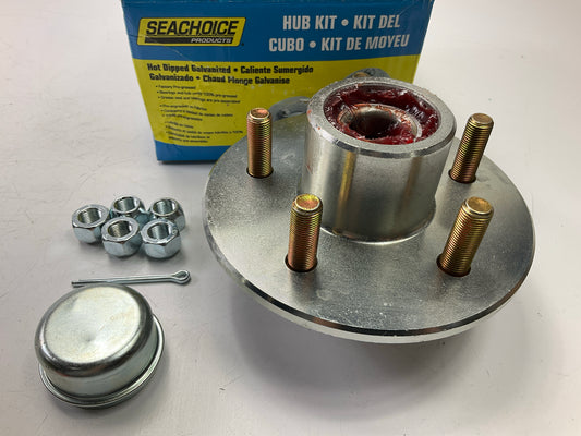 Seachoice 53101 1750 Lbs 5 Stud Galvanized Pre-Greased Wheel Hub Kit