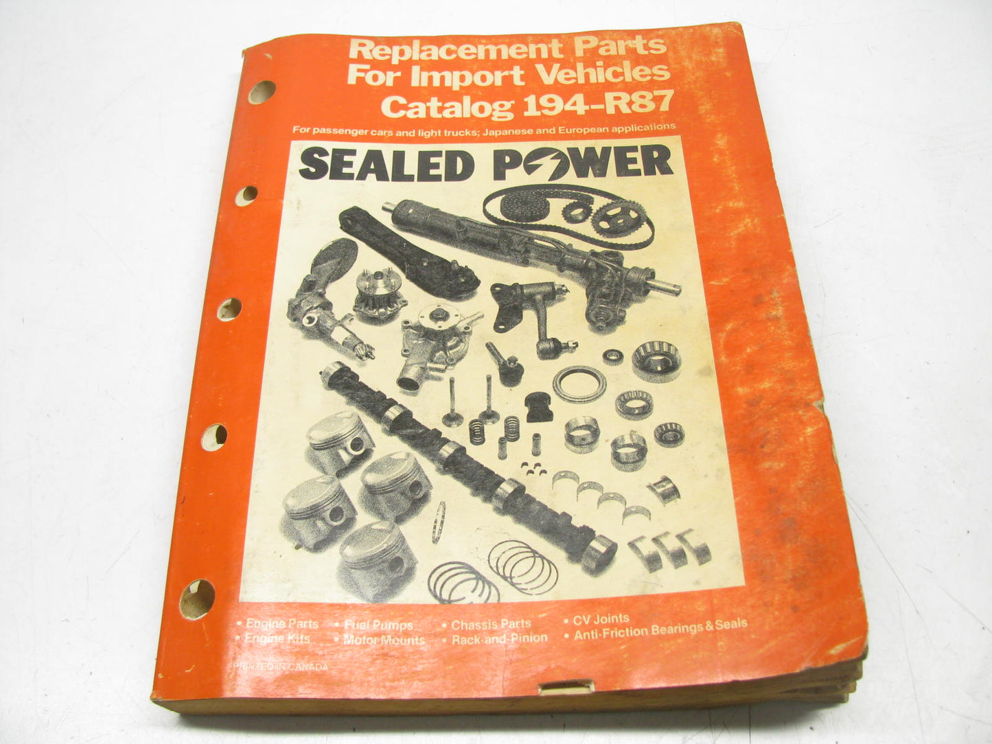 Sealed Power 194-R87 Replacement Parts Catalog For Import Vehicles - 386 Pages