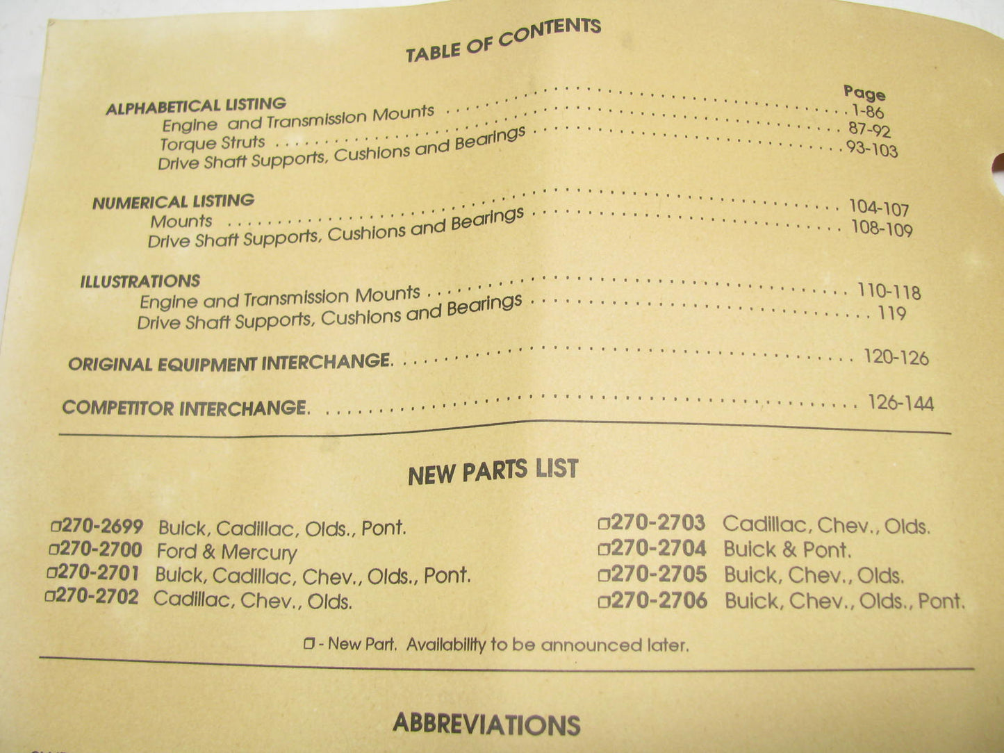 Sealed Power 204-R90 Engine And Transmission Mount Catalog - 144 Pages