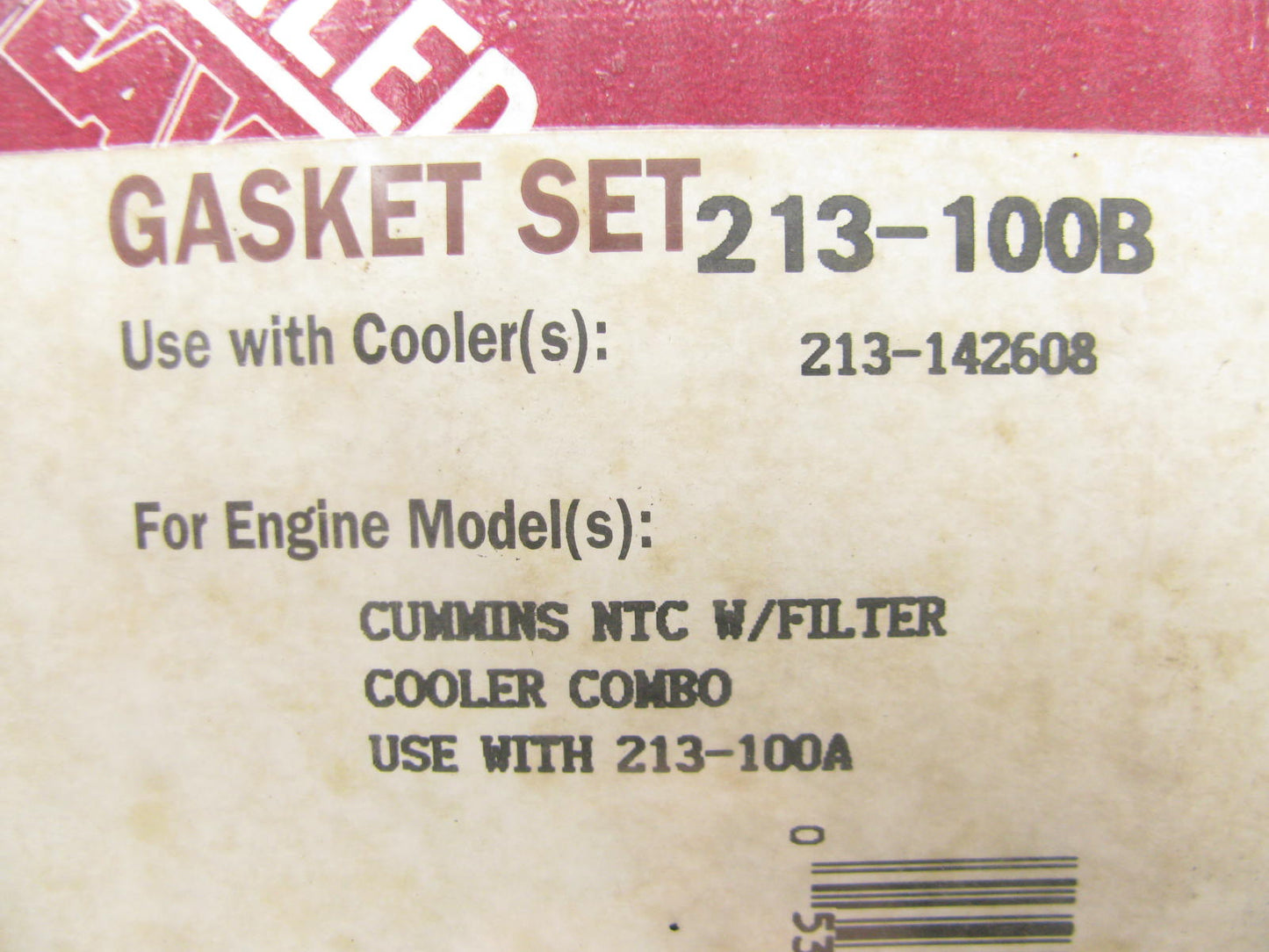 Sealed Power 213-100B Oil Cooler Mounting Gasket  CUMMINS NTC 855 Non-FFC