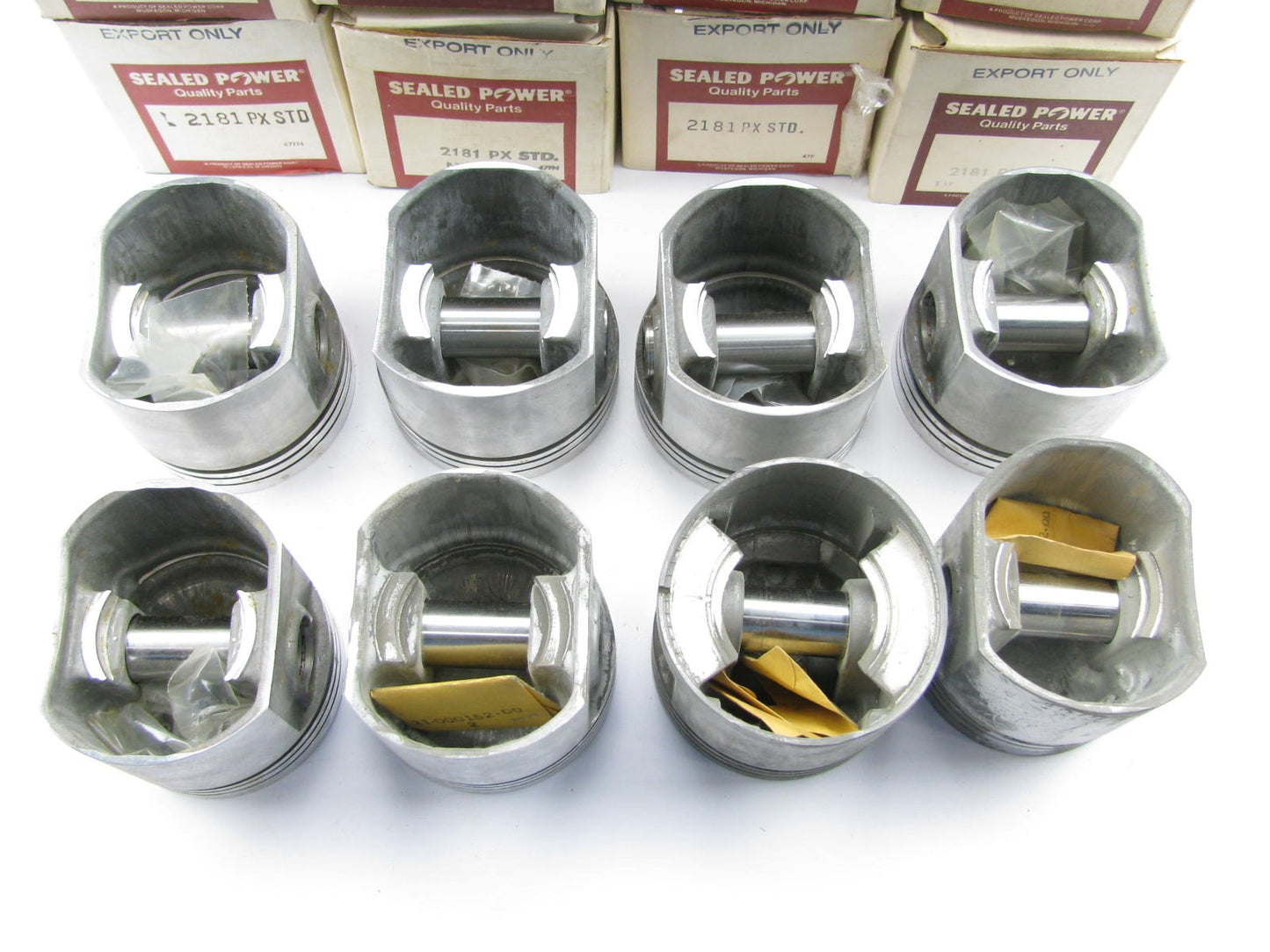 SET OF 8 - Sealed Power 2181PX STANDARD SIZE Pistons - 1958-1966 Ford 352 FE V8