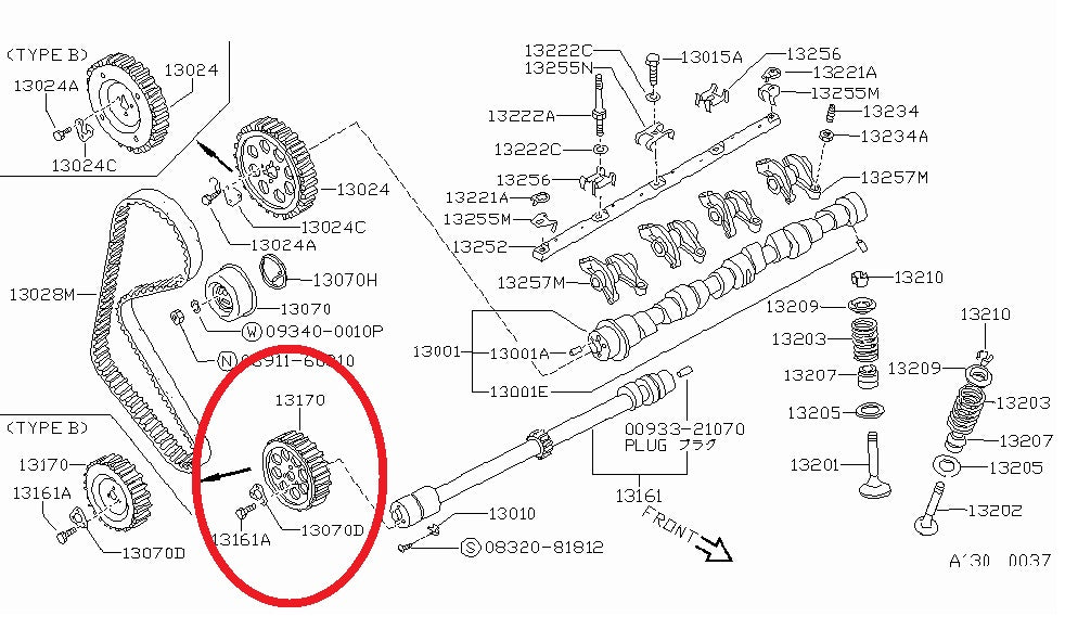 Engine Crankshaft Crank Sprocket Gear For NISSAN E13, E13S, E15, E15SE E15S E15T