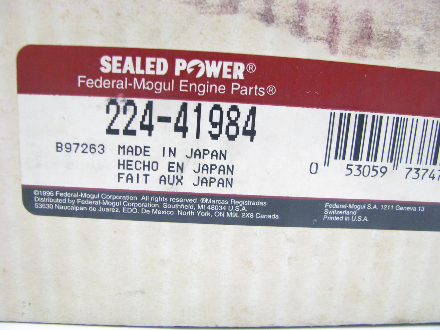 Sealed Power 224-41984 Engine Oil Pump 1989-1991 Camry 1990-1991 ES250 2.5L V6