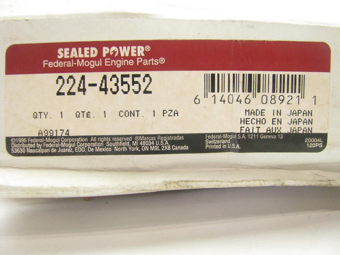 Sealed Power 224-43552 AISIN Engine Oil Pump For 1989-1995 Suzuki Swift 1.3L-L4