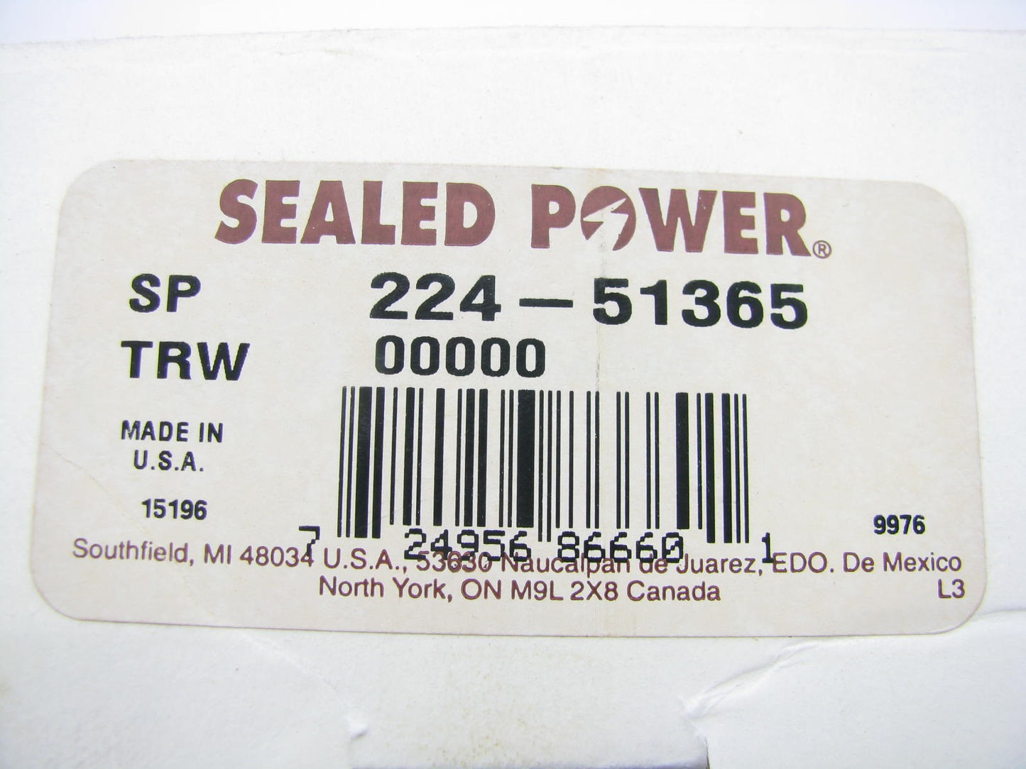 Sealed Power 224-51365 Engine Oil Pump Repair Kit