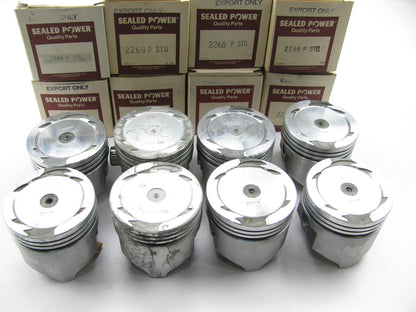 Sealed Power 2268P Forged Pistons Set For 1963-68 DODGE 318, 318LA STANDARD SIZE