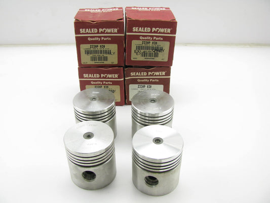 (4) Sealed Power 2330P-030 Engine Piston .030'' For Continental F135 F4135 135