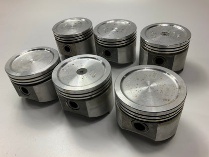 (6) Sealed 2333P-060 Forged Piston .060'' 1966-1976 IHC AMC Willys 232 258-L6