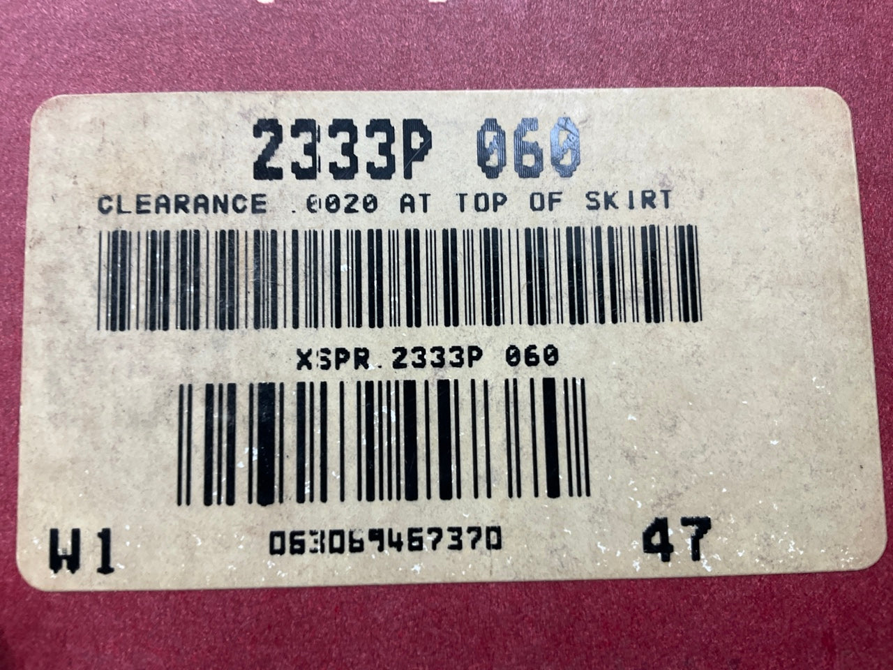 (6) Sealed 2333P-060 Forged Piston .060'' 1966-1976 IHC AMC Willys 232 258-L6