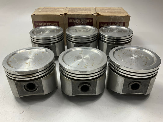 Sealed Power 2333P Forged Piston Set STANDARD 1966-1976 IHC AMC Willys 232 258