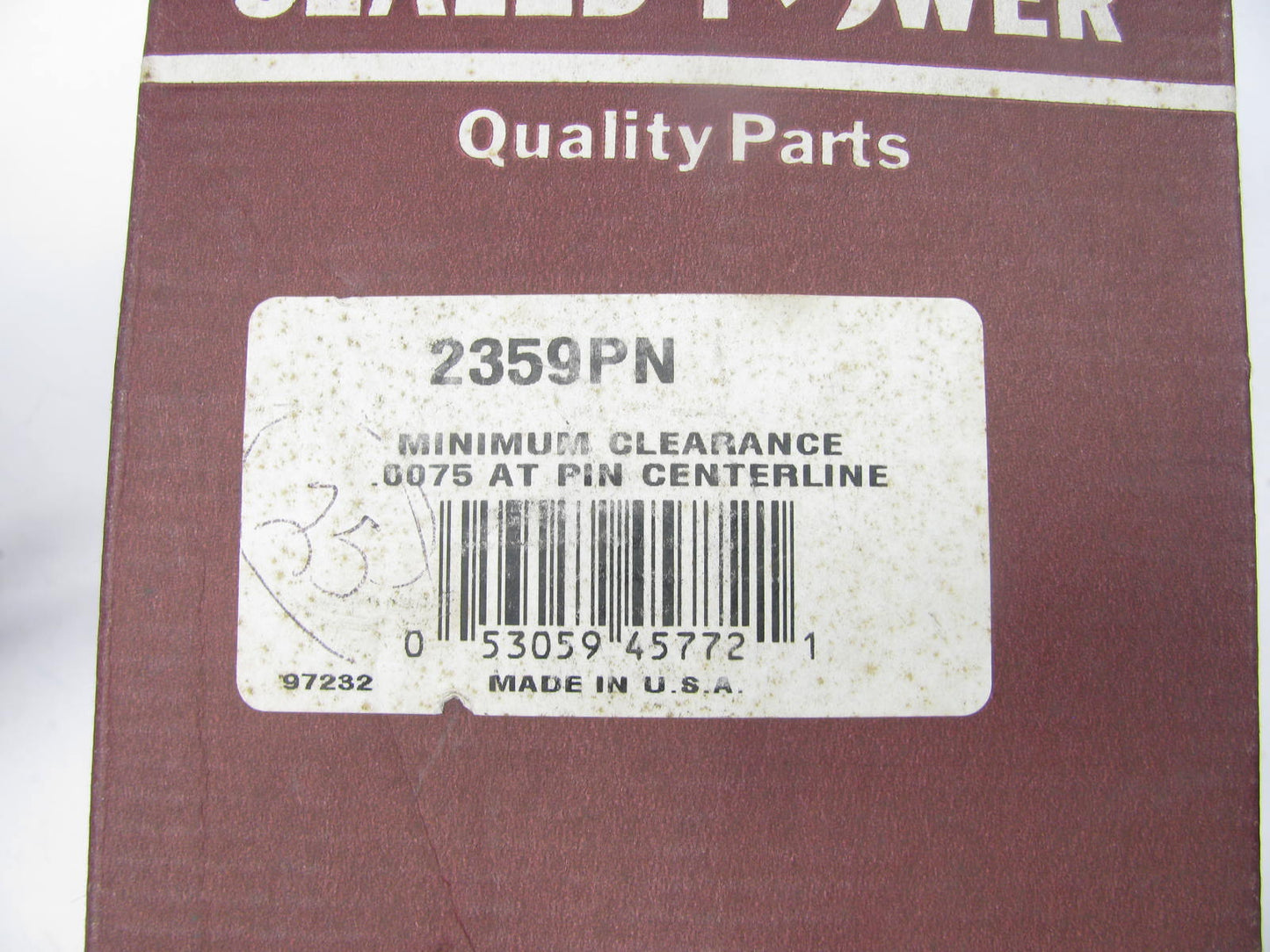 Sealed Power 2359PN Engine Piston - Standard For Ford Tractor C5NN-6108-AD