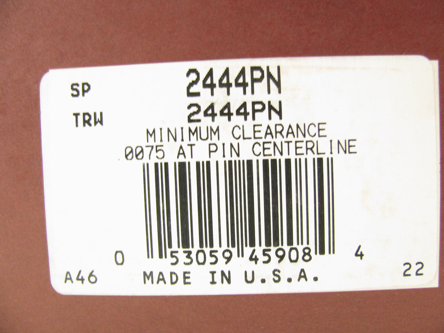 Sealed 2444PN Engine Piston - Standard IHC Tractor DT573 DT573H DVT573 DVT573B