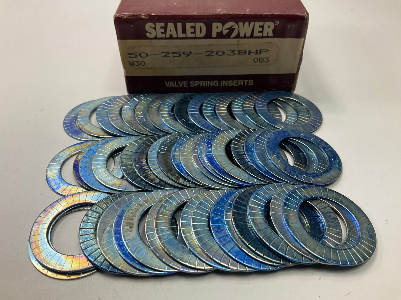 (50) Sealed Power 259-203BHP Valve Spring Spacer, 1.250'' OD, 0.805'' ID, .030''