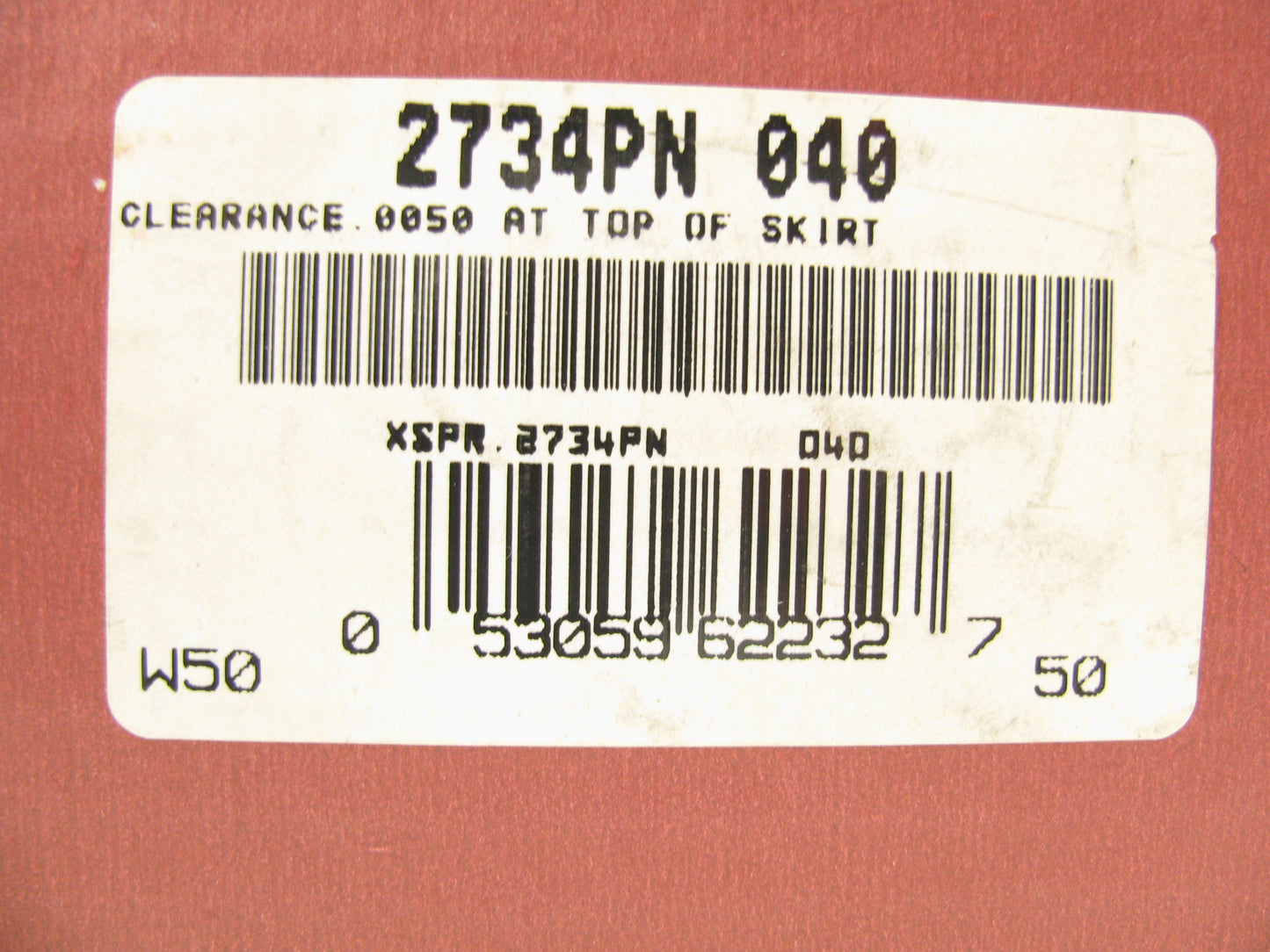 (8) Sealed Power 2734PN Piston SET .040'' IHC V549 VS549 International 9.0L Truck