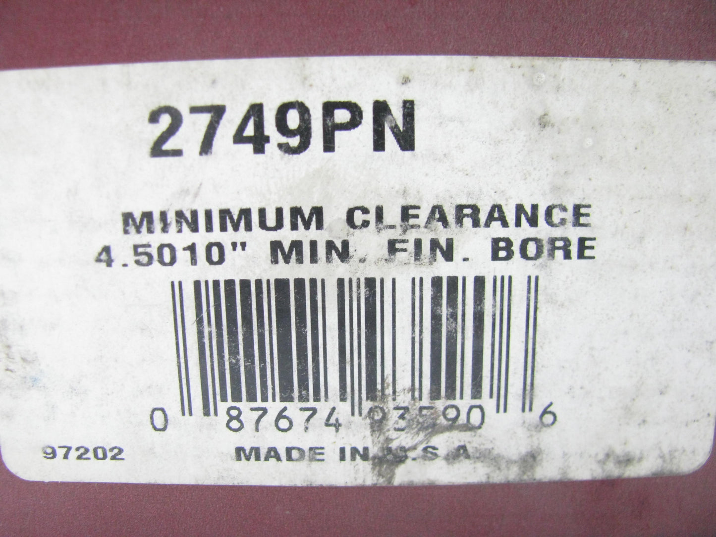 Sealed Power 2749PN Engine Piston Standard For CAT 318-L4 636-V8