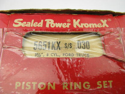 Sealed Power 5651KX-030 Engine Piston Rings .030'' 1956-1963 Ford Truck 302-V8