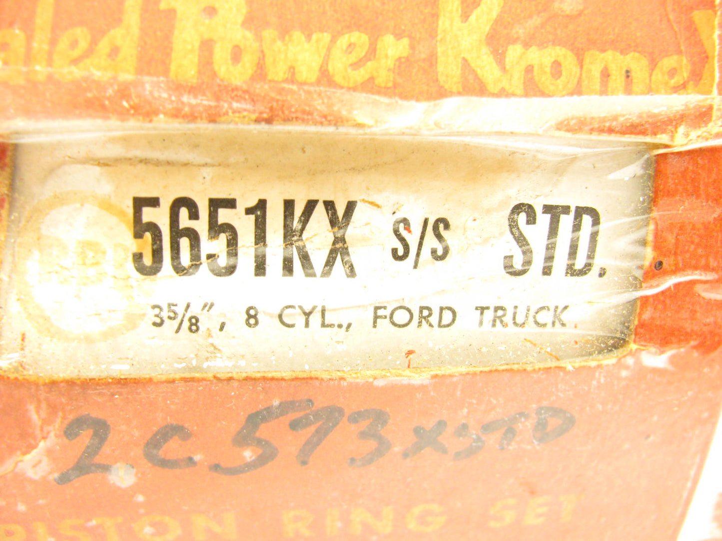Sealed Power 5651KX-STD Piston Ring Set For 1956-1960 Ford 302 W/ 5/16 Oil Ring