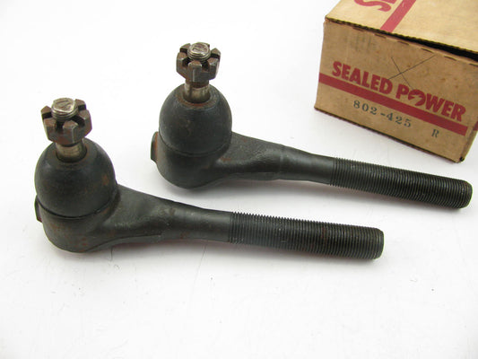 (2) Sealed Power 802-425R Front Outer Steering Tie Rod Ends