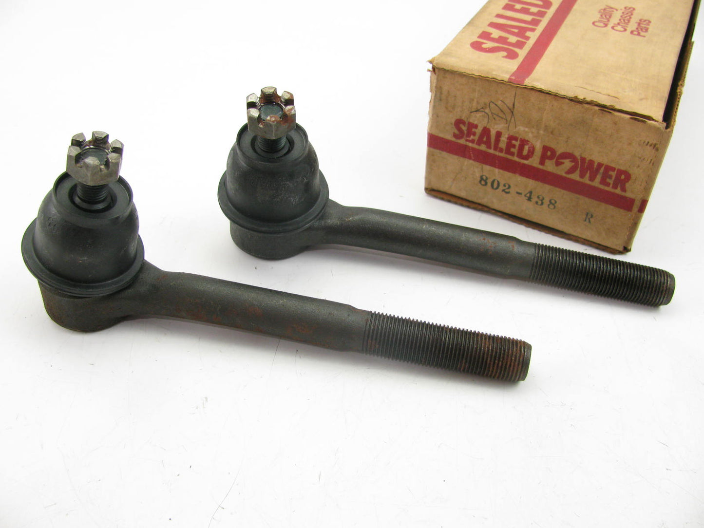 (2) Outer  Steering Tie Rod Ends   Sealed Power 802-438R