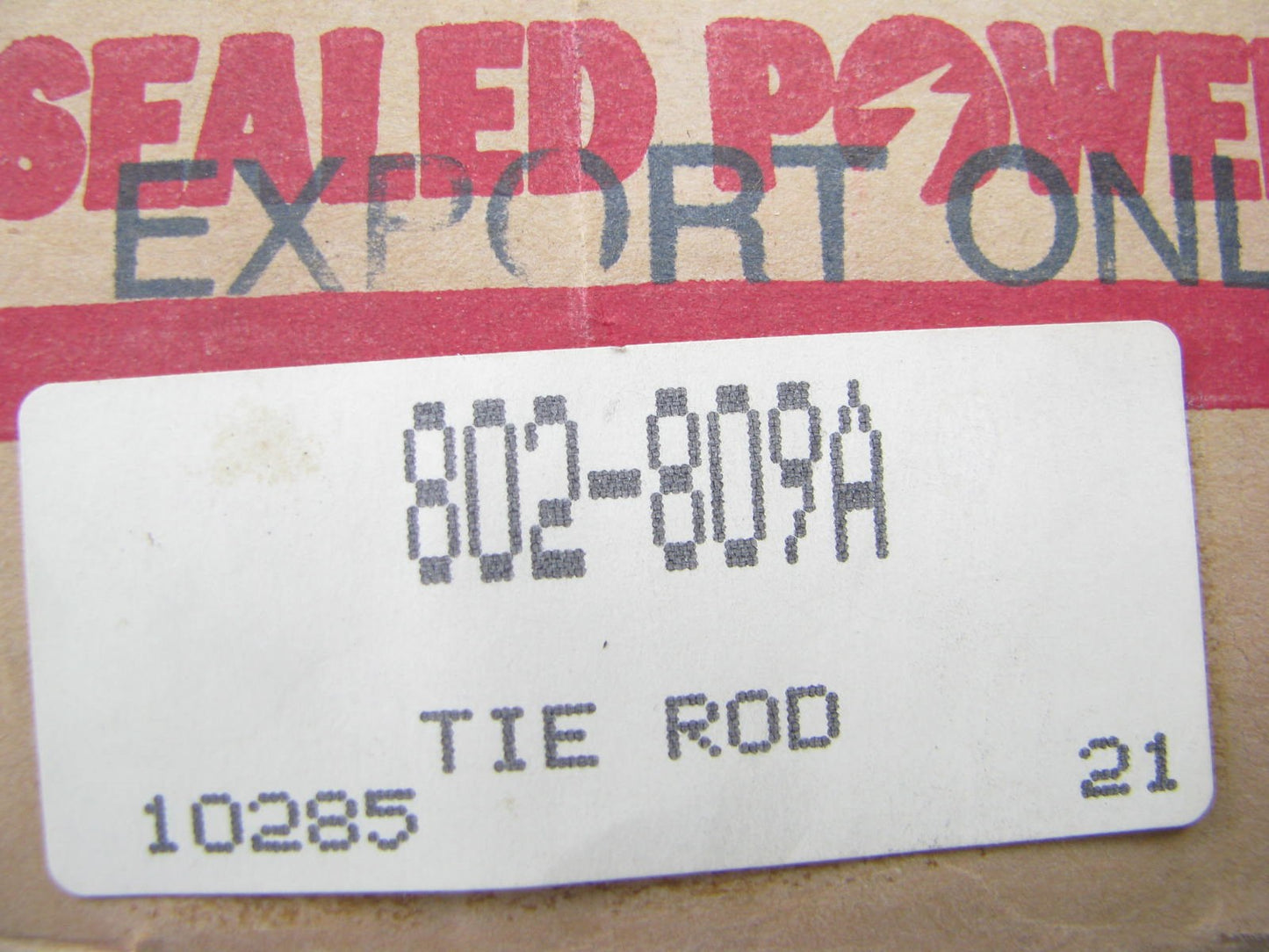 Sealed Power 802-809A Steering Tie Rod End (Eyelet) 1974-1981 VW Dasher