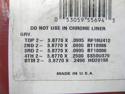 Sealed Power 9194KX-30 Engine Piston Rings .030'' For PERKINS 4-236 354D DIESEL