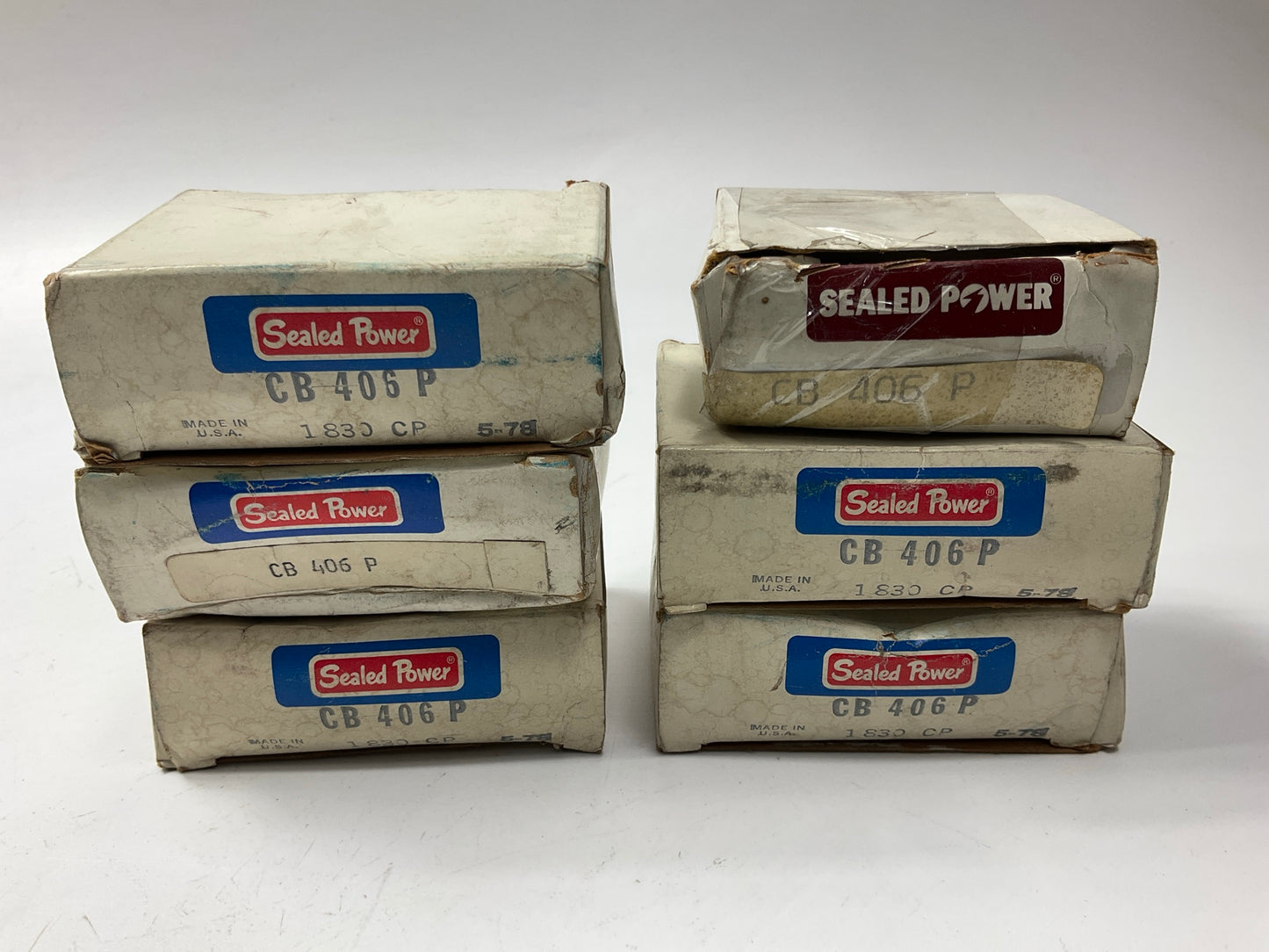 (6) Sealed Power CB-406P Connecting Rod Bearings STD 1952-1960 Ford 215 223 L6
