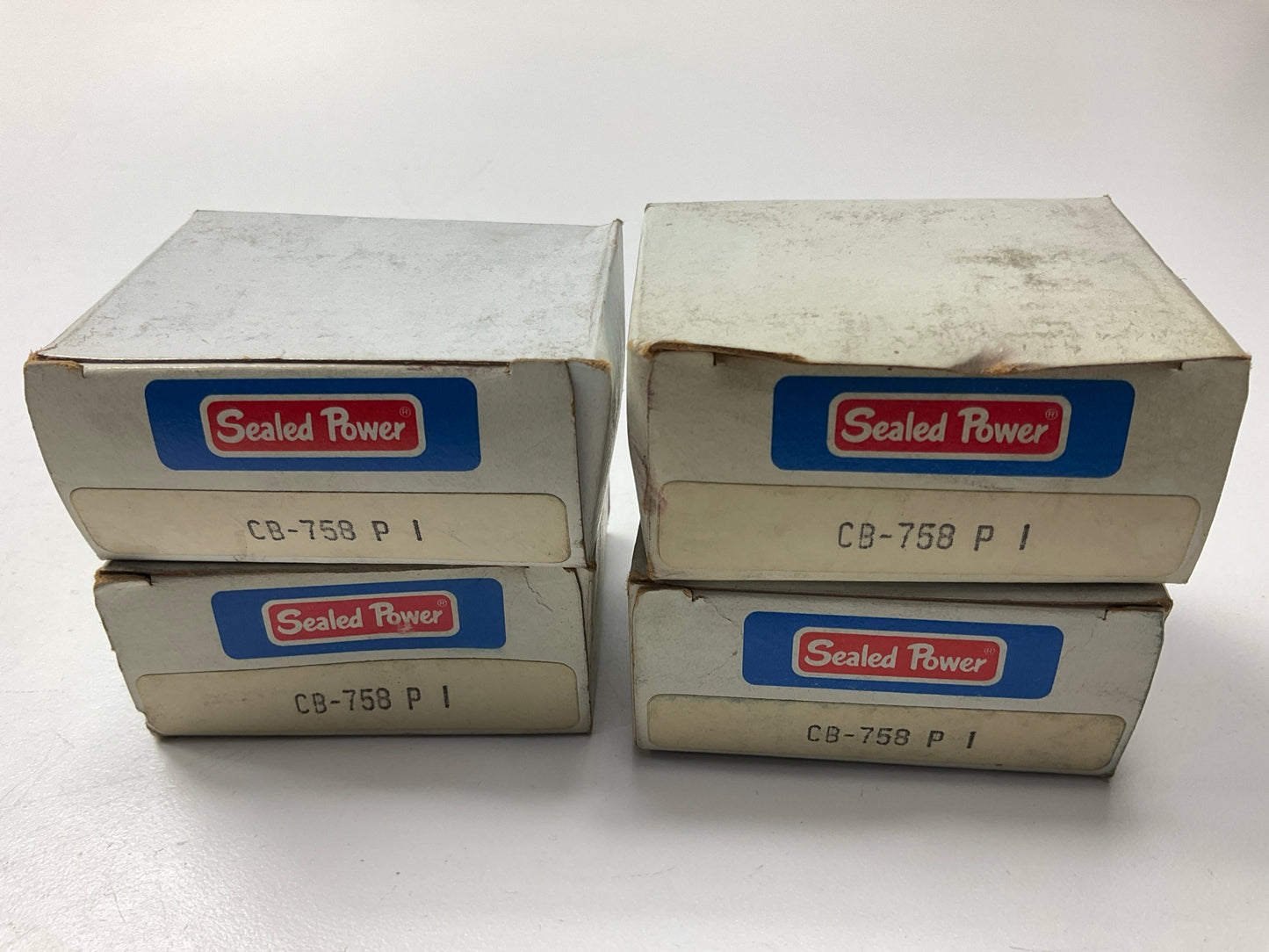 (4) Sealed Power CB-758P-1 Connecting Rod Bearings .001'' - Pontiac 350, 400, 455
