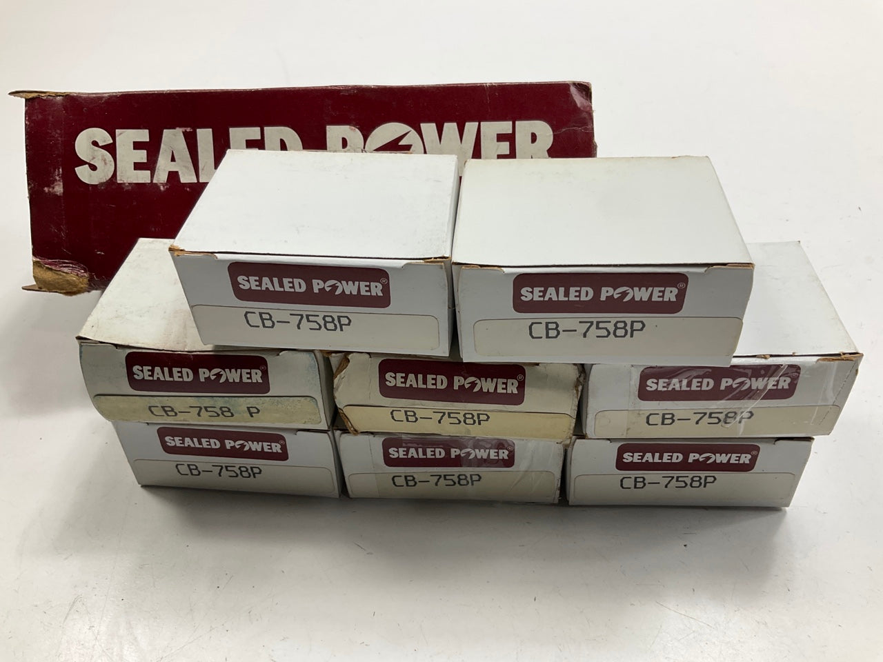 (8) Sealed Power CB-758P Connecting Rod Bearings STD - Pontiac 350, 400, 455 V8