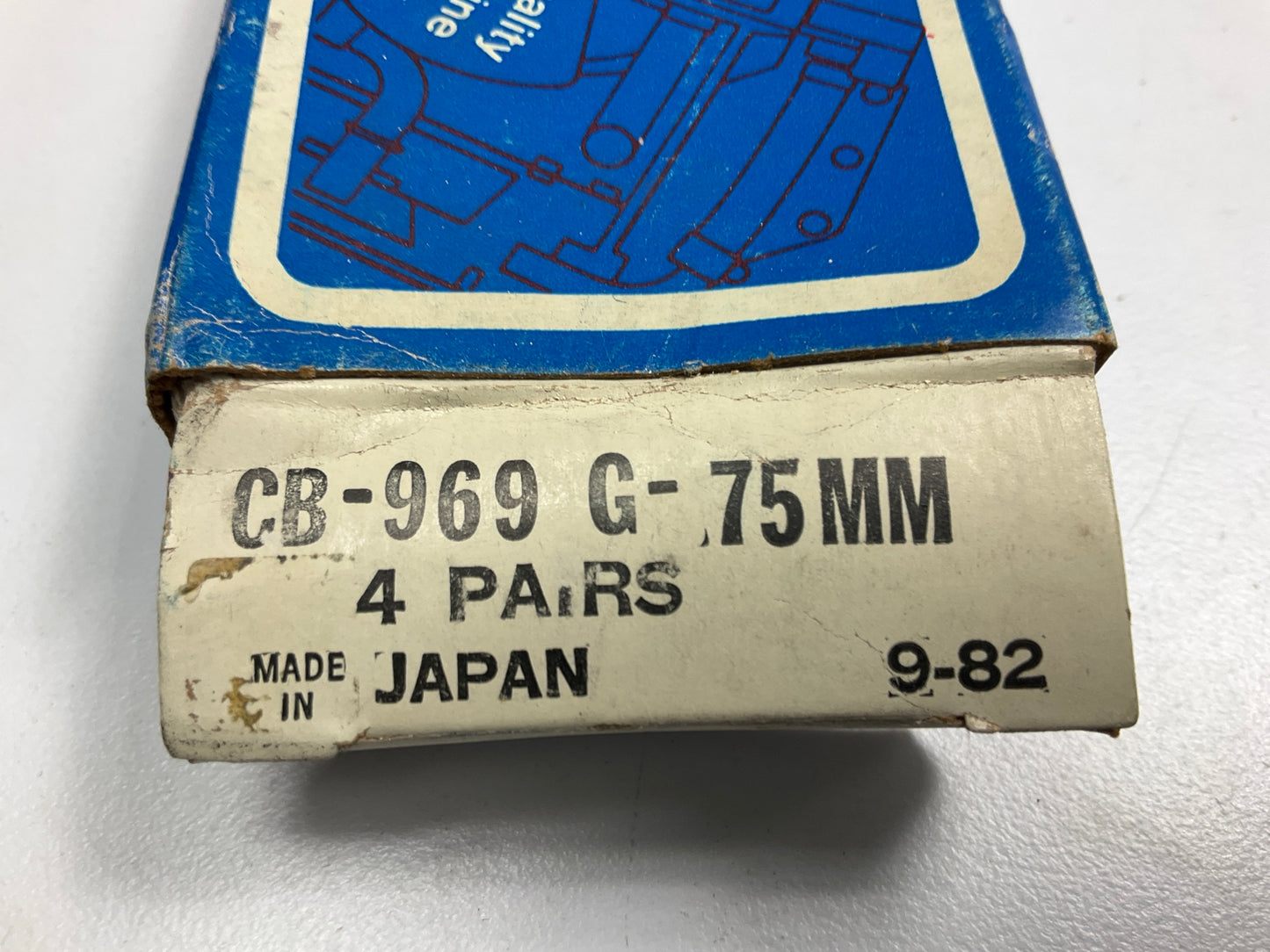 (4) Sealed CB-969G-75MM Connecting Rod Bearings .75mm 1968-1983 Toyota K 2K 3K