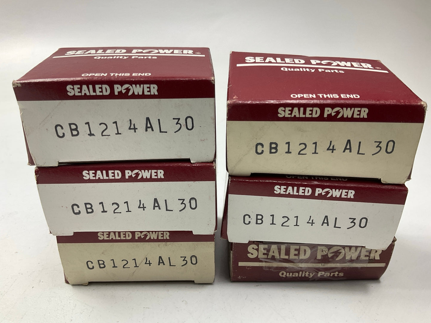 (6) Sealed Power CB1214AL 0.030'' Connecting Rod Bearings For 1976-1987 Dodge 225