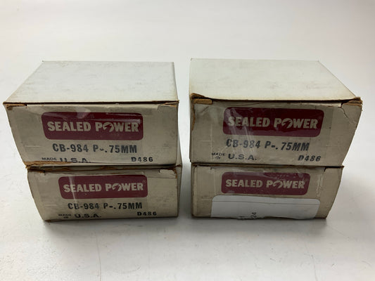 (4) Sealed Power CB984P-75MM Connecting Rod Bearings .75mm 75-89 Ford 2.0L 2.3L