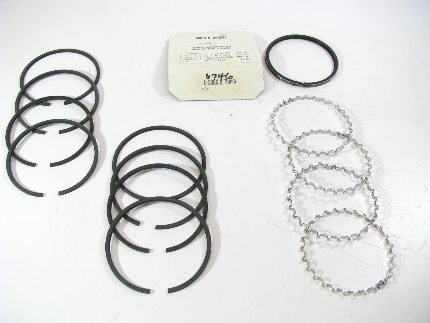 Sealed Power E388X Engine Piston Rings - Standard 1965-1970 Toyota 3RC