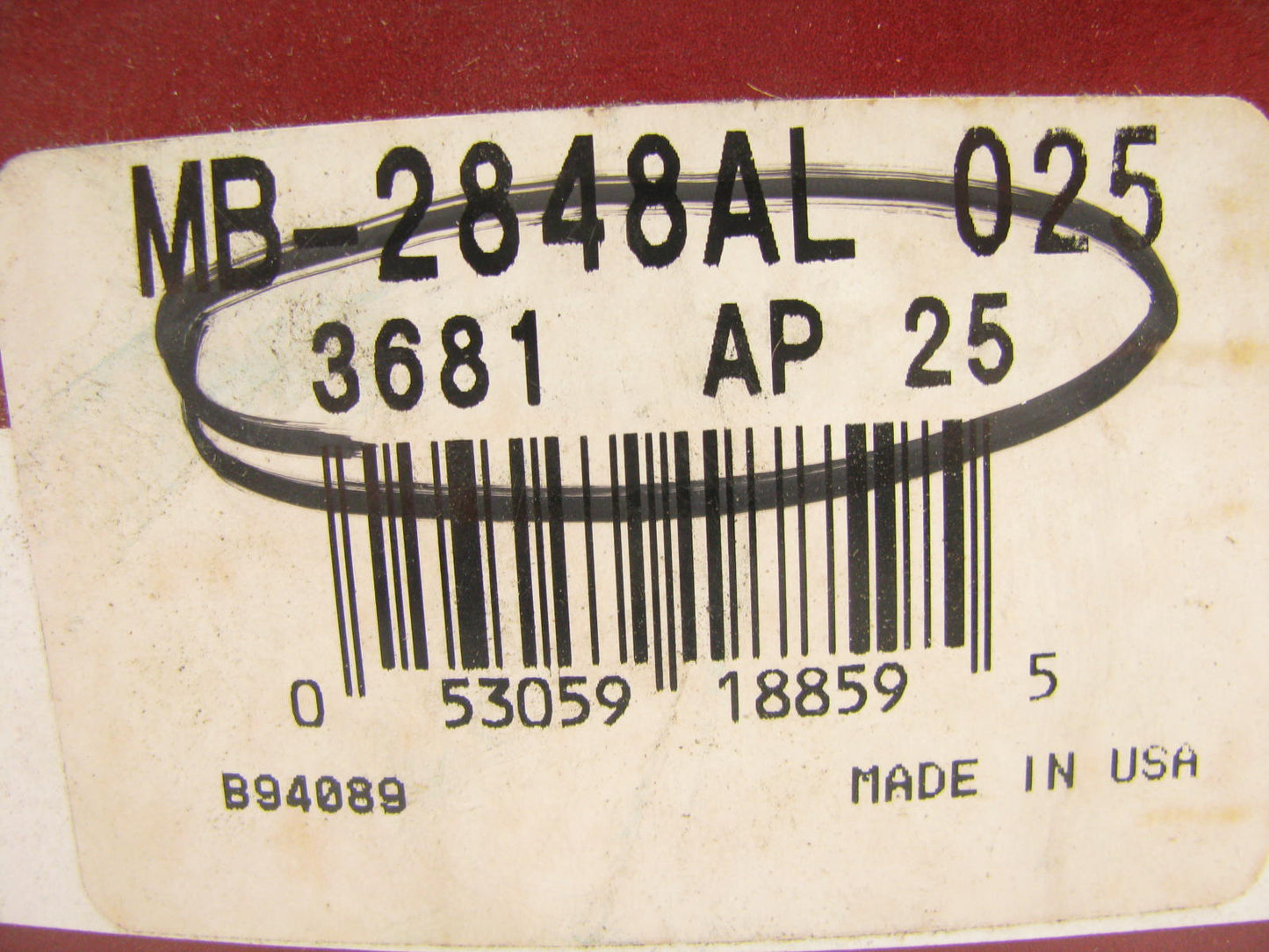 Sealed Power MB-2848AL-025 Main Bearing .25mm For CAT 3408 3412 D398
