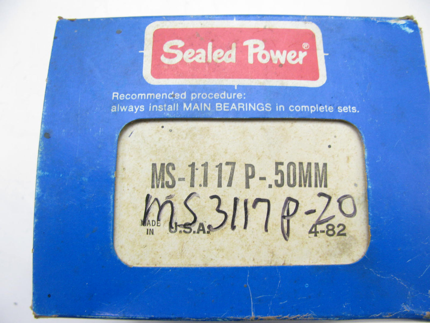 Sealed Power MS-1117P-50MM Main Bearings .50mm 1974-1988 Ford 2.0L 2.3L-L4