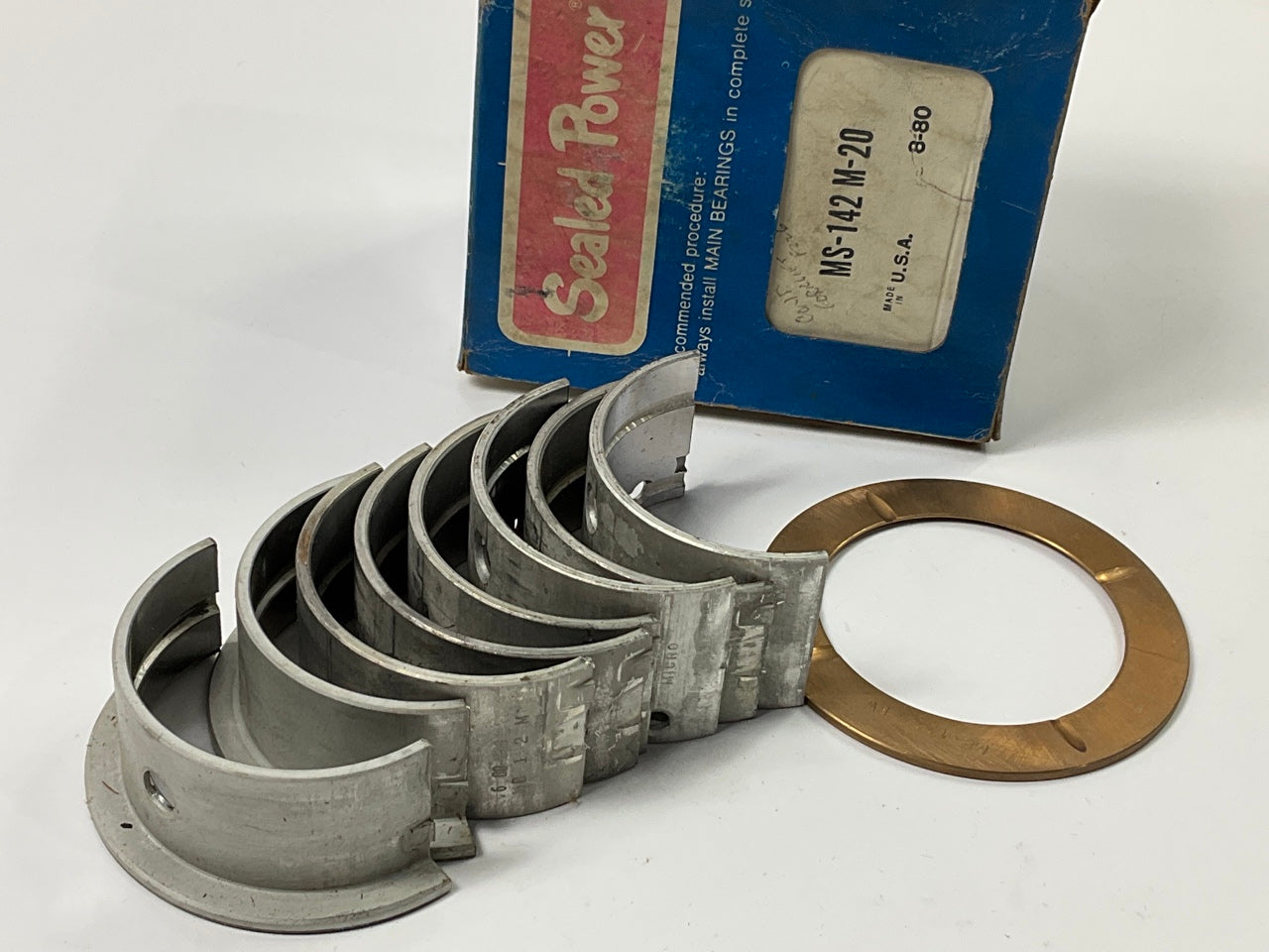 Sealed Power MS-142M-20 Main Bearings .020'' For Continental F218 F224 F6229