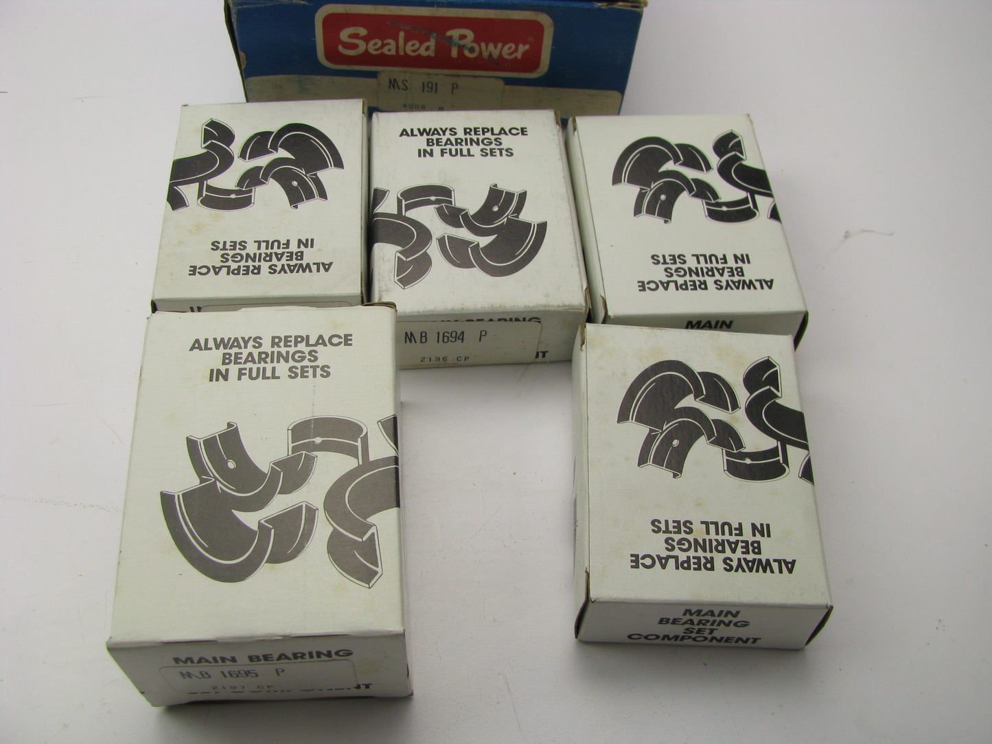 Sealed Power MS191P Engine Main Bearings - Standard IHC V401 V461 V478 V549 V8