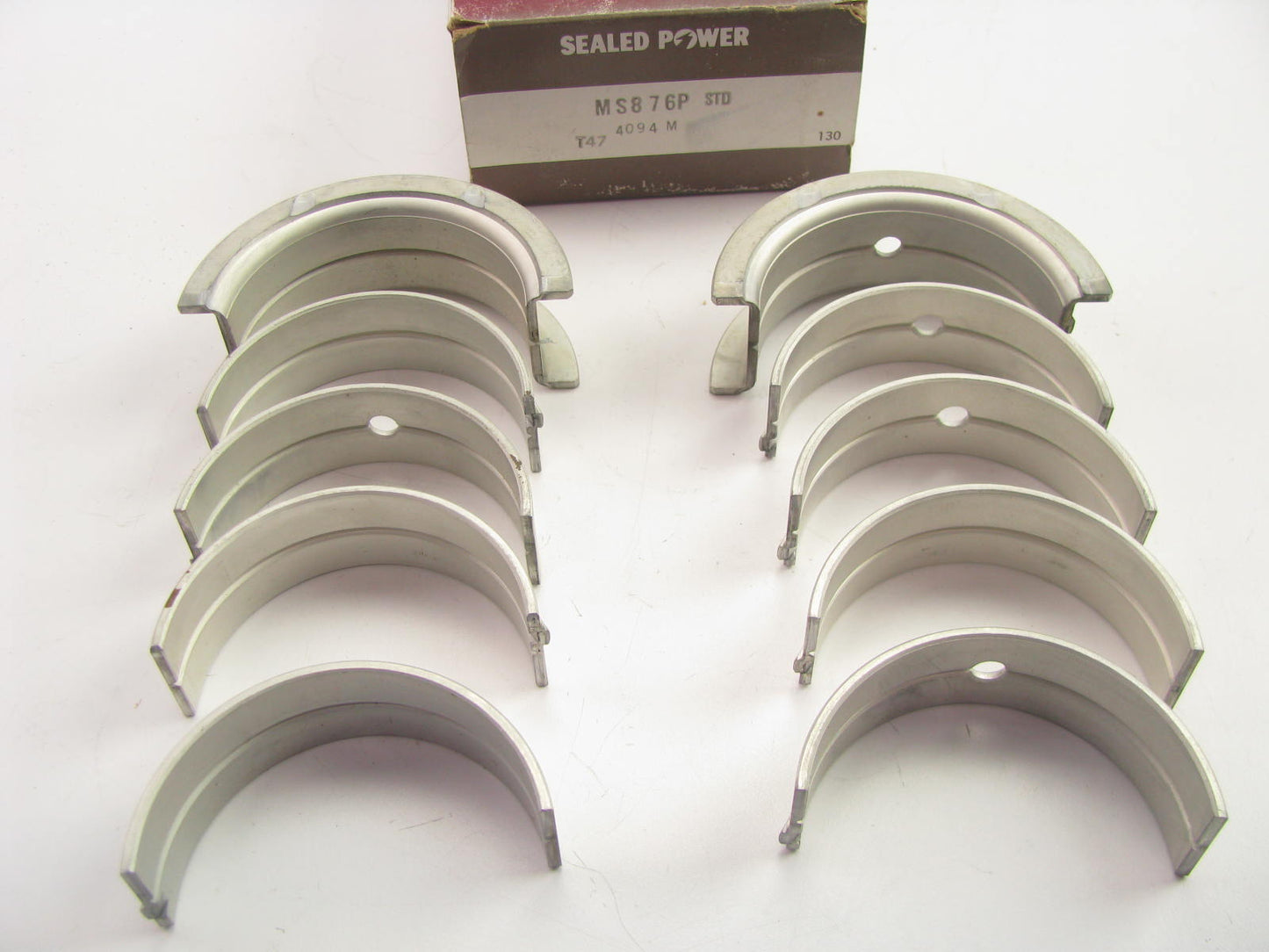 Sealed Power MS876P Engine Main Bearings - Standard For 1958-80 Chrysler 350-400