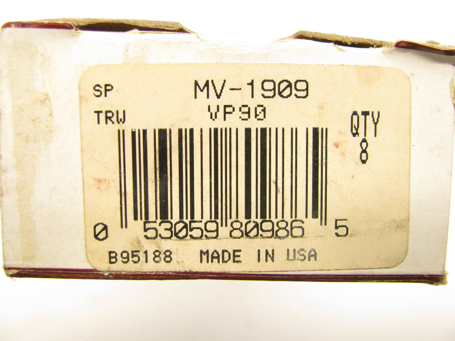 (8) Sealed Power MV-1909 Valve Stem Oil Seals