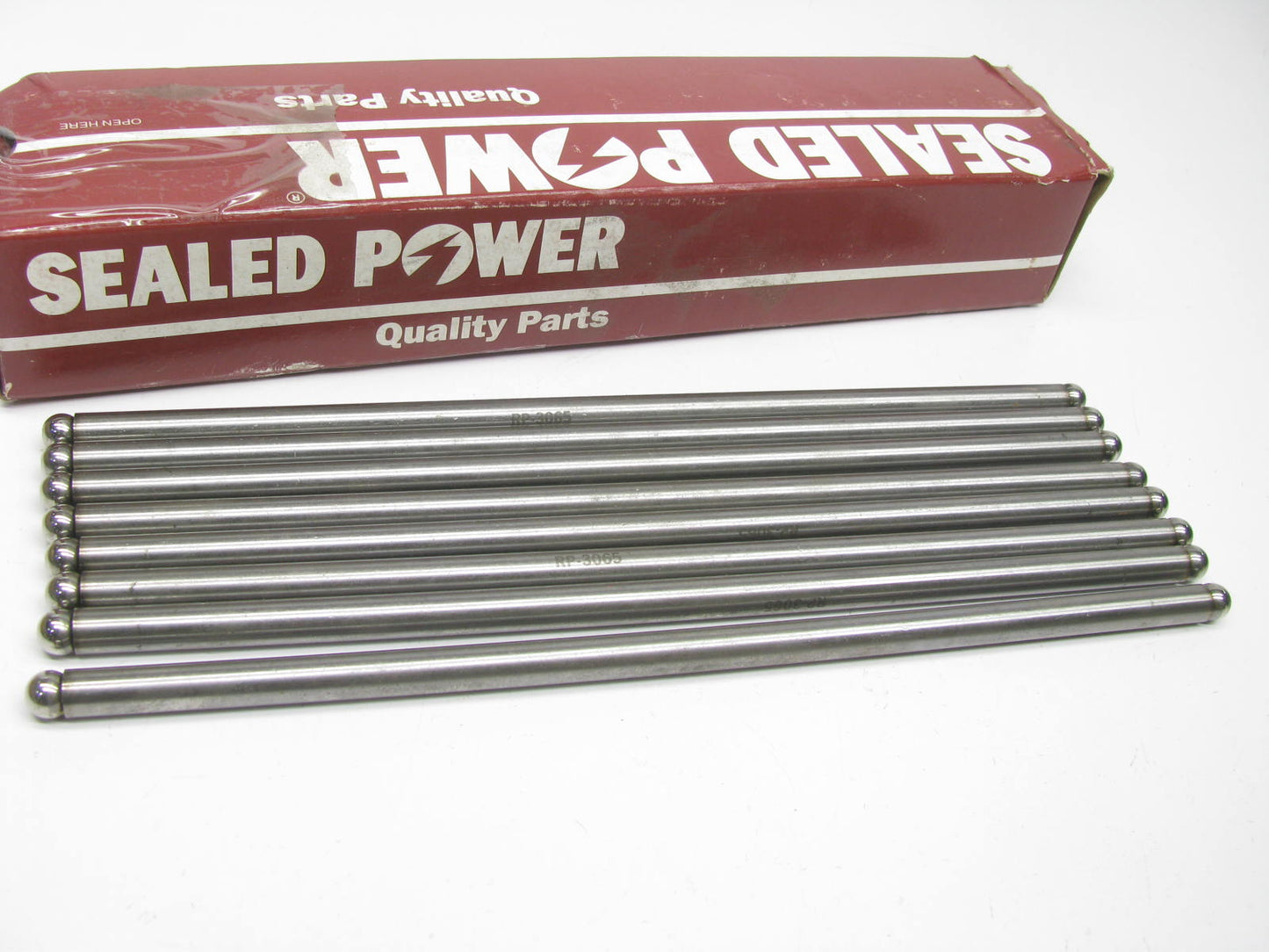 (8) Sealed Power RP-3065 Exhaust Push Rods For 1958-1965 Chevrolet 348 409-V8