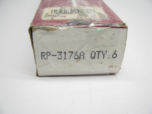 (6) Sealed Power RP-3176A Engine Push Rods + 1/16 Length
