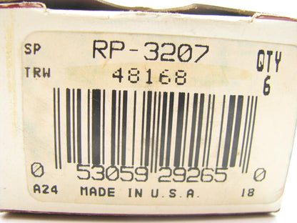 (6) Sealed Power RP-3207 Engine Push Rods - 1980-1995 GM 2.8L 3.1L 3.4L V6