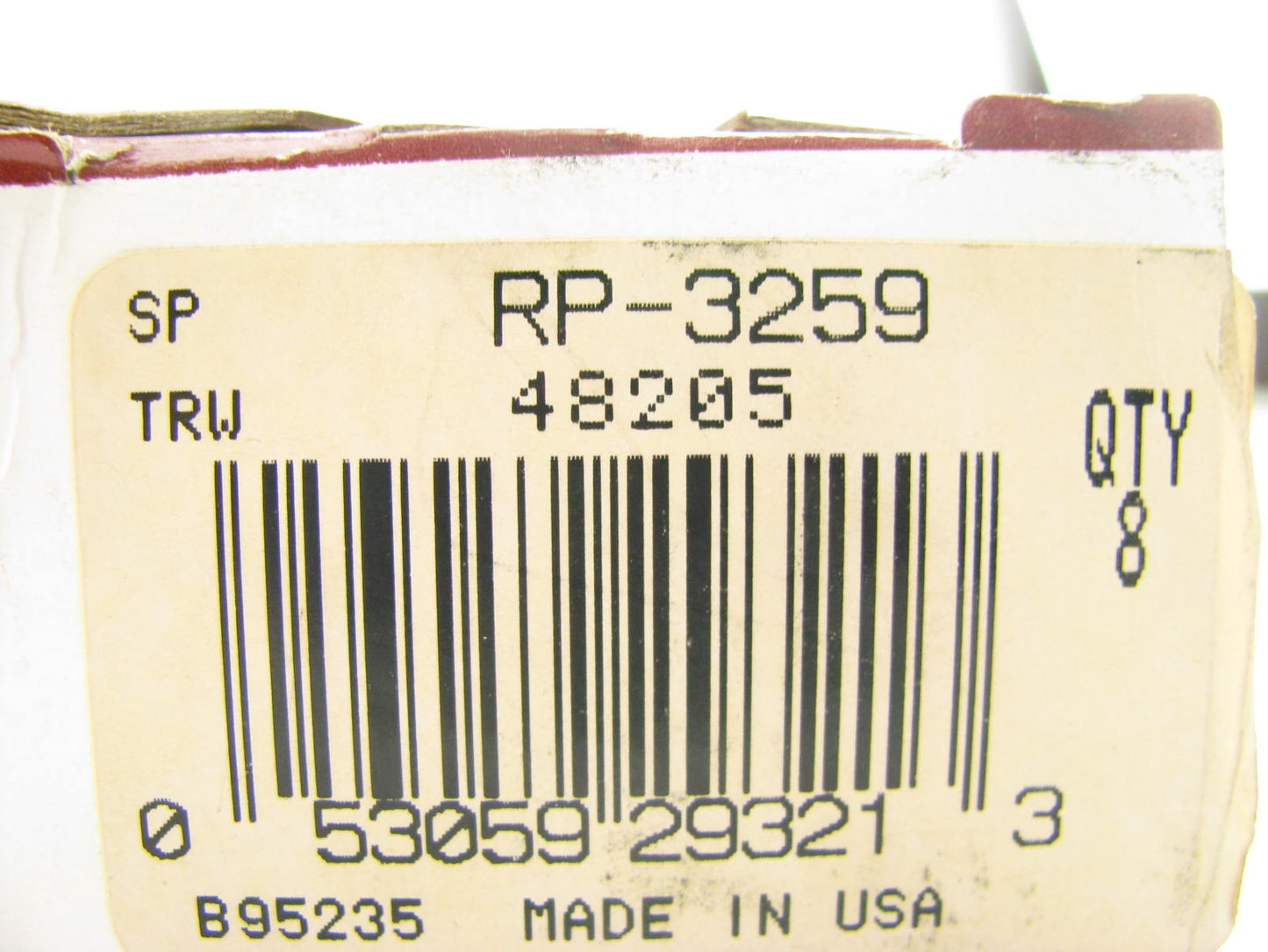 (8) Sealed Power RP-3259 Engine Push Rods For 1985-1988 Dodge 239 V6 318 V8