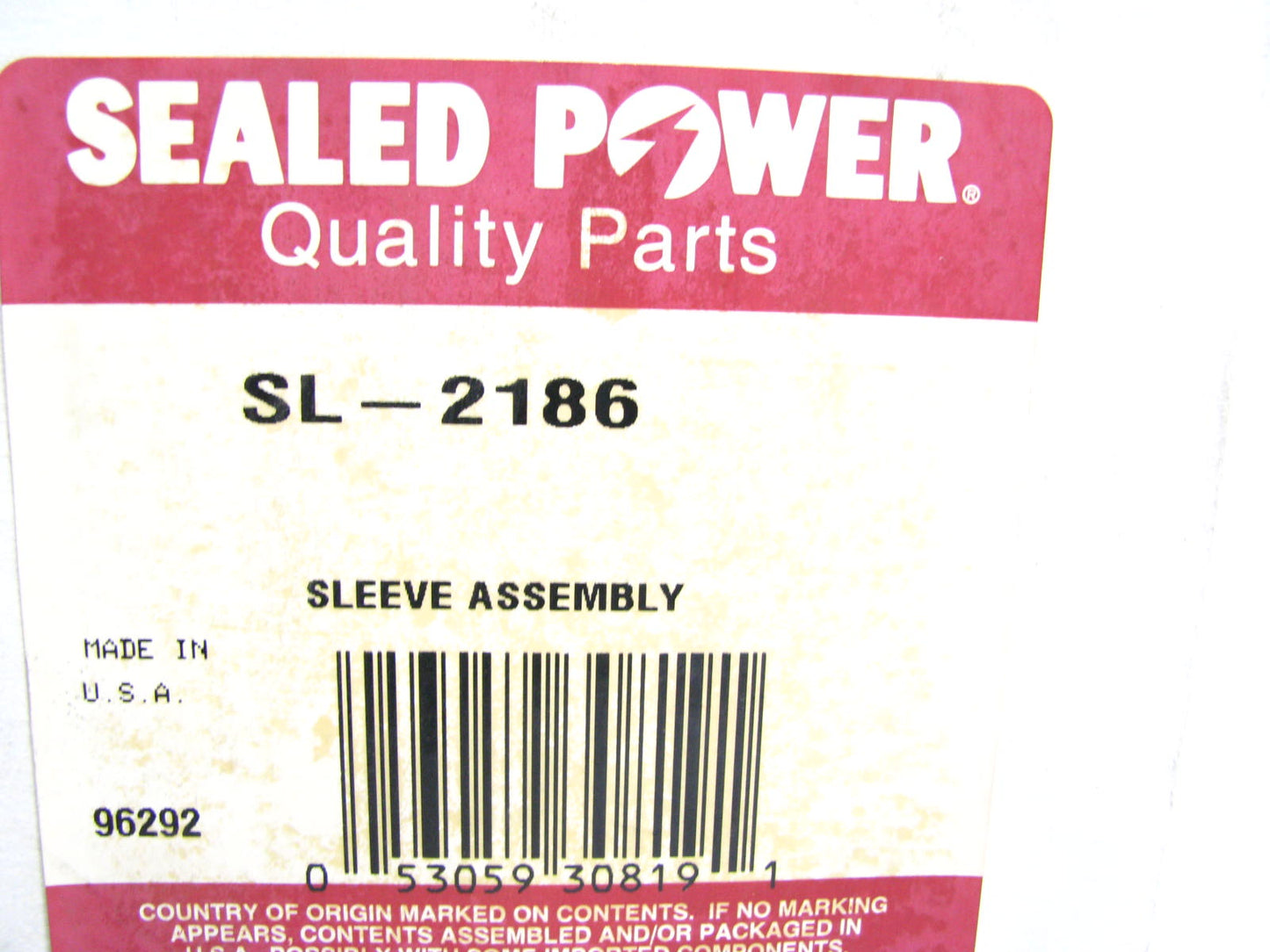 Selaed Power SL-2186 Cylinder Sleeve Piston Assembly Perkins 3A152 4A203 6-305